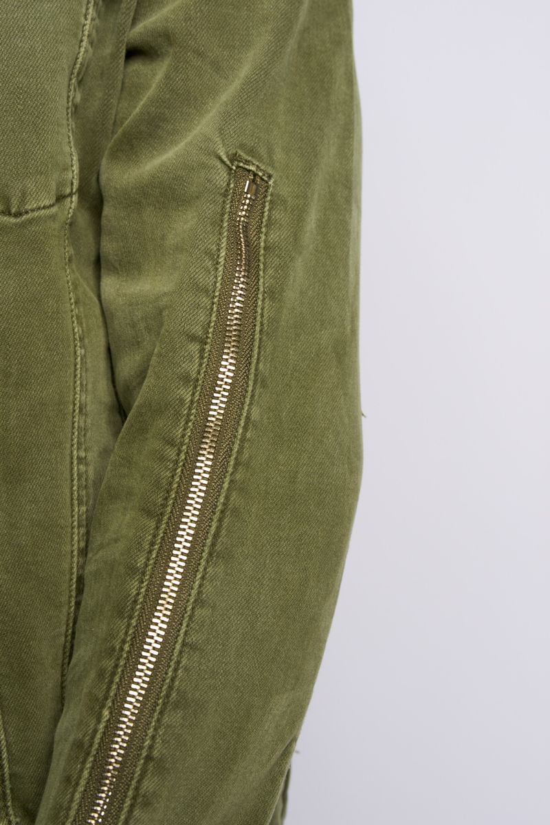 "METAMORPHOSIS" DENIM JACKET (OLIVE)