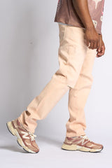 "TIMELINE" STRAIGHT FIT DENIM (CREAM)
