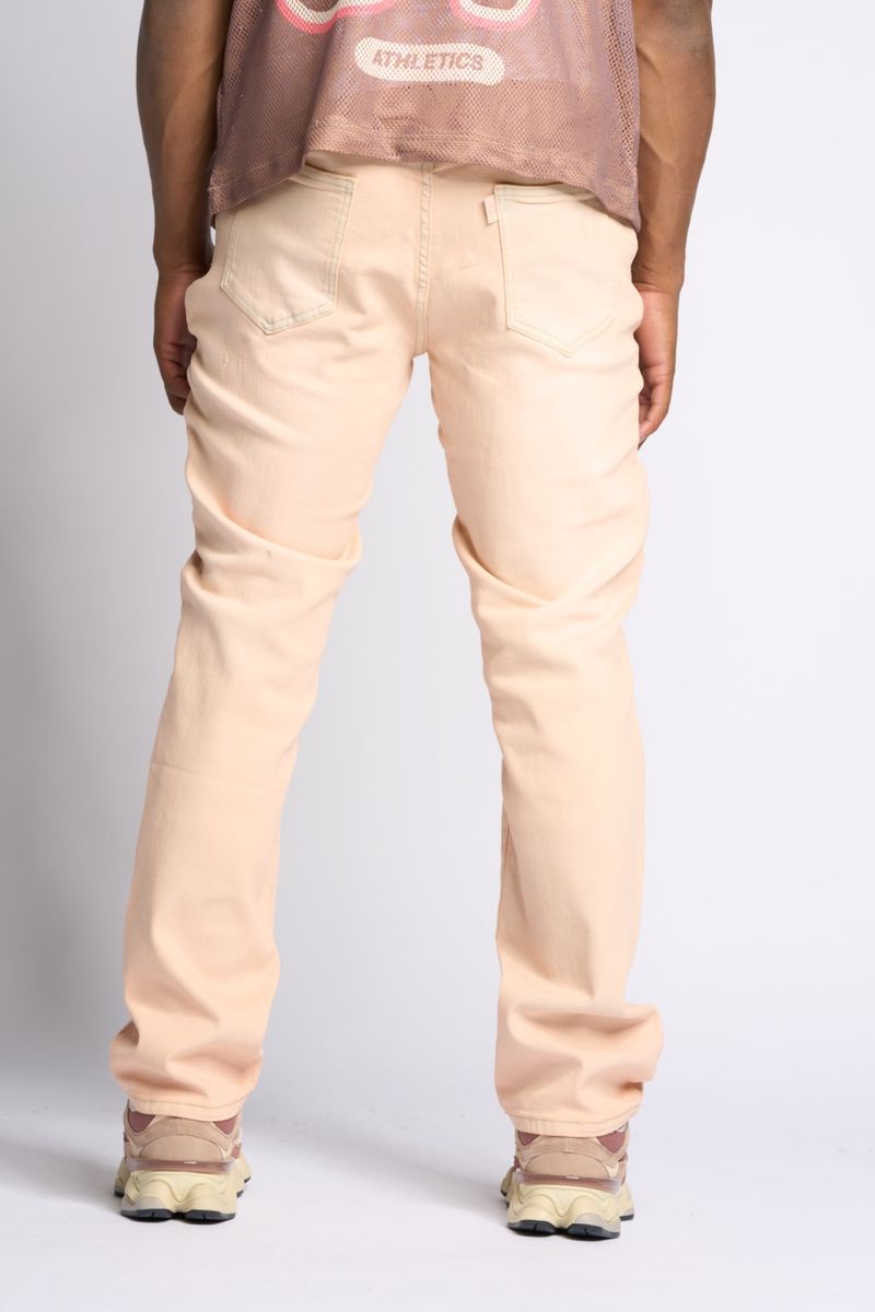 "TIMELINE" STRAIGHT FIT DENIM (CREAM)