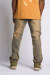 "TIMELINE" STRAIGHT FIT DENIM (MEDIUM BLUE SAND)