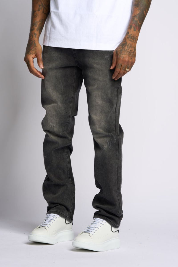 "TIMELINE" STRAIGHT FIT DENIM (VINTAGE BLACK)
