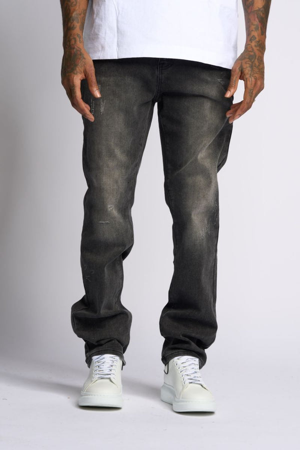 "TIMELINE" STRAIGHT FIT DENIM (VINTAGE BLACK)