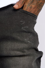 "TIMELINE" STRAIGHT FIT DENIM (VINTAGE BLACK)