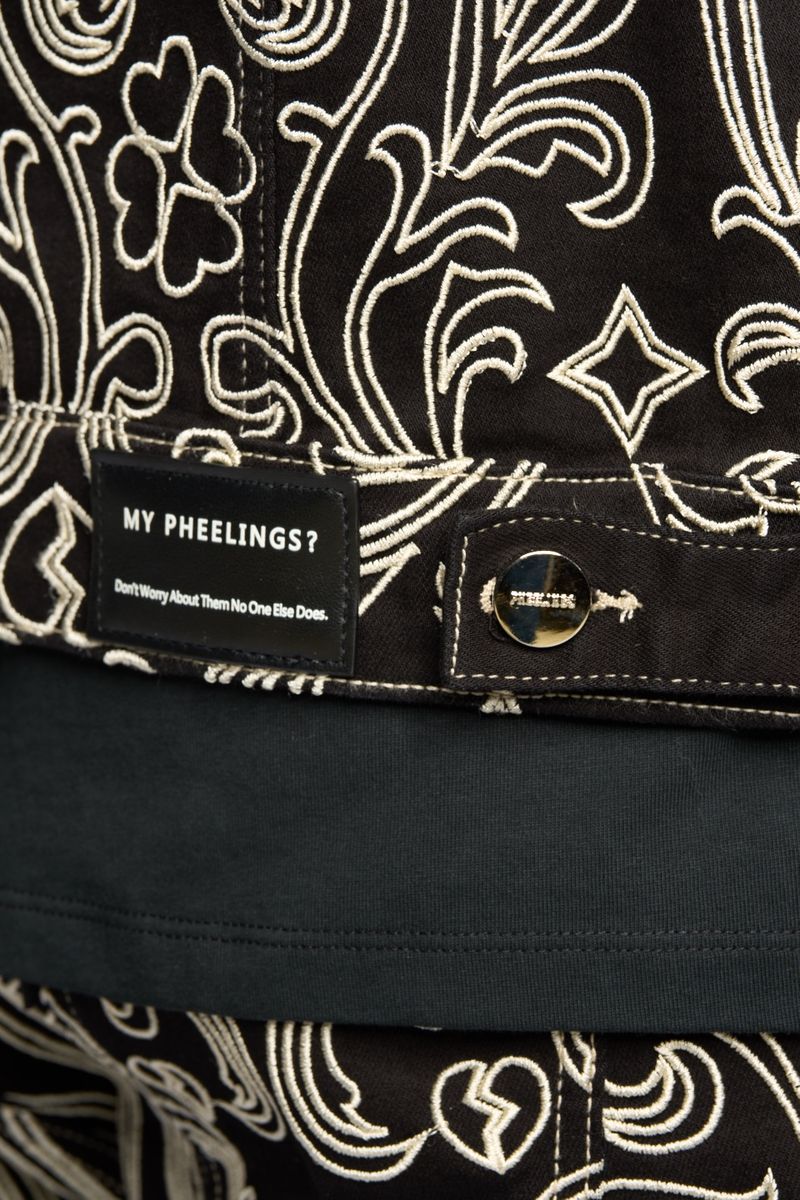 "LÜKS" DENIM JACKET (JET BLACK)