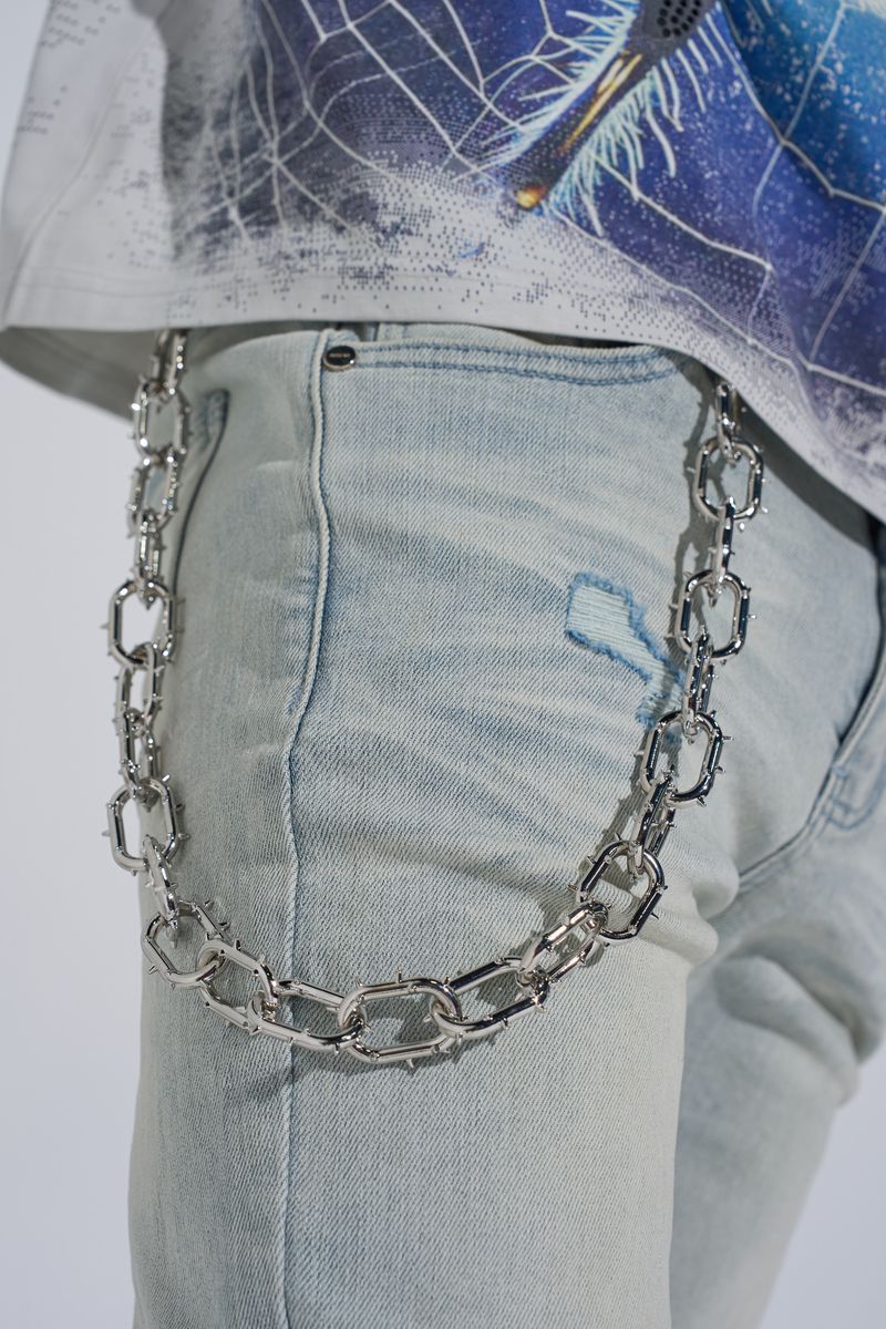 "UNTOUCHABLE" WALLET CHAIN (SILVER)