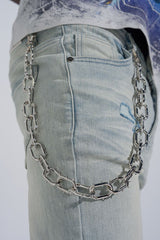 "UNTOUCHABLE" WALLET CHAIN (SILVER)
