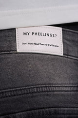 "SHOOT FOR THE STARS" STACK CARGO DENIM (BLACK WASH)