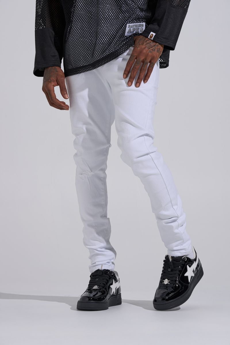 "CLEAR YOUR MIND" SKINNY (PURE WHITE)