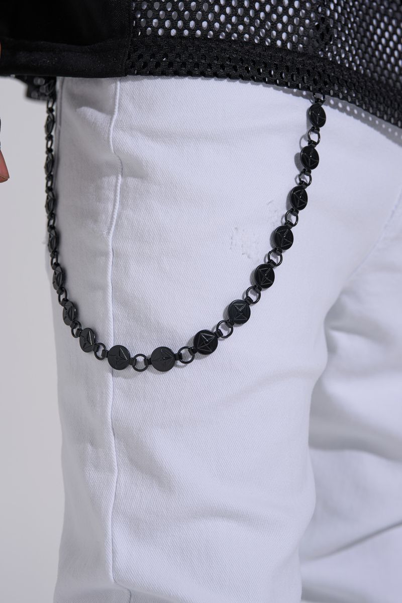 "DESTINED TO BE" WALLET CHAIN (GUN BLACK)