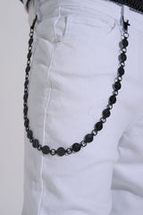 "DESTINED TO BE" WALLET CHAIN (GUN BLACK)
