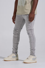 "SILVER SCREEN" SKINNY DENIM (LIGHT GREY)