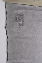"SILVER SCREEN" SKINNY DENIM (LIGHT GREY)