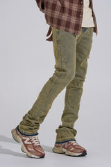 "ARISE" STACK DENIM (SAND WASH)