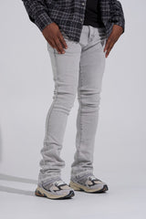 "MORNING FOG" STACK DENIM (LIGHT GREY)