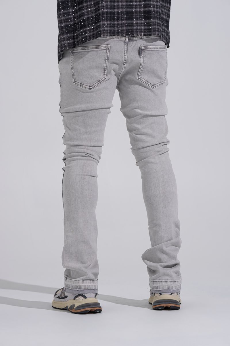 "MORNING FOG" STACK DENIM (LIGHT GREY)