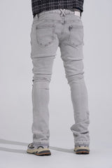 "MORNING FOG" STACK DENIM (LIGHT GREY)
