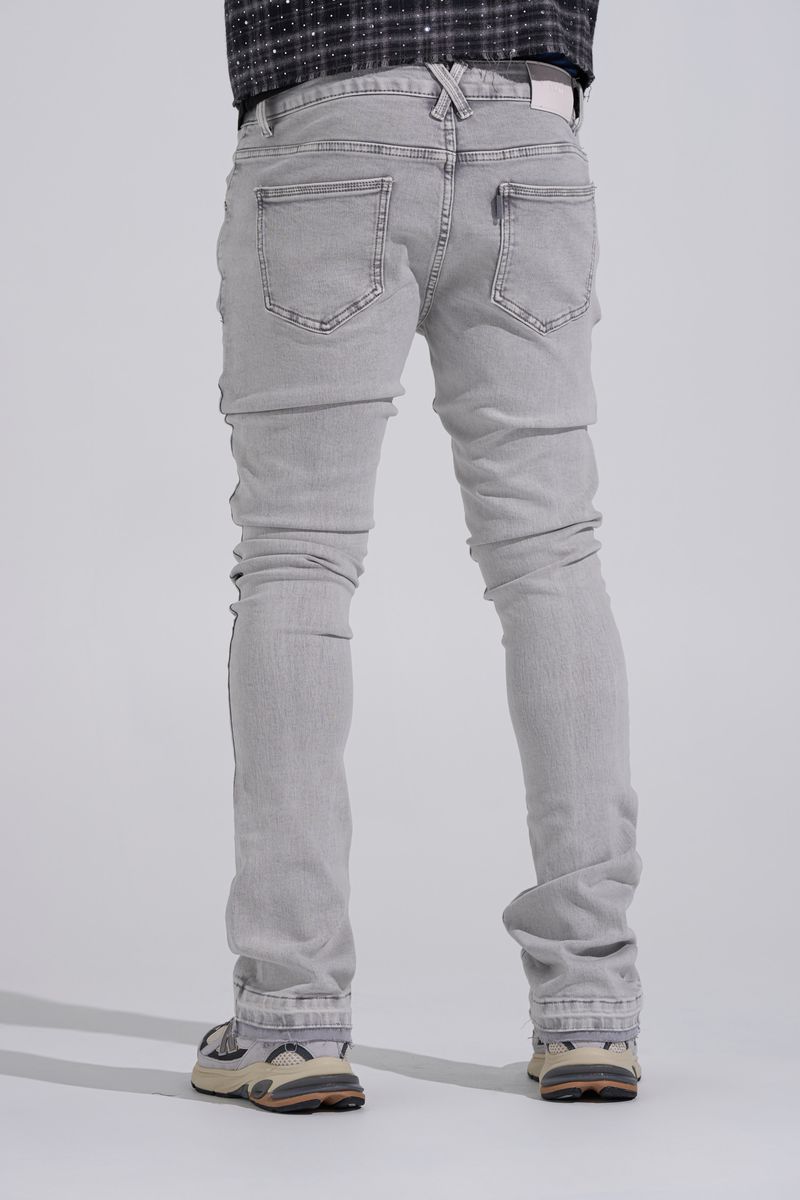 "MORNING FOG" STACK DENIM (LIGHT GREY)