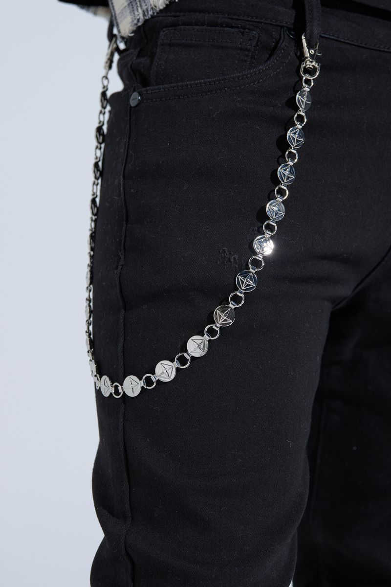 "DESTINED TO BE" WALLET CHAIN (SILVER)