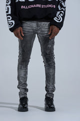"WASHED AWAY" SKINNY DENIM (BLACK)