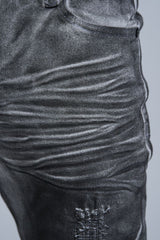 "WASHED AWAY" SKINNY DENIM (BLACK)