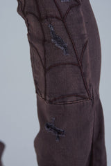 "ABANDONED" STACK DENIM (ASH PURPLE)