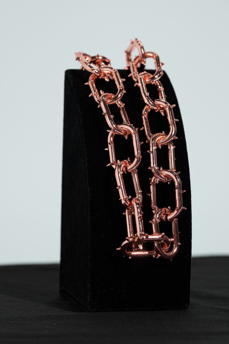 "UNTOUCHABLE" WALLET CHAIN (ROSE GOLD)