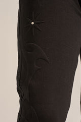 "ARISE" STACK DENIM (JET BLACK)