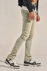 "WISH YOU WERE HERE" STACK DENIM (LIGHT BLUE)