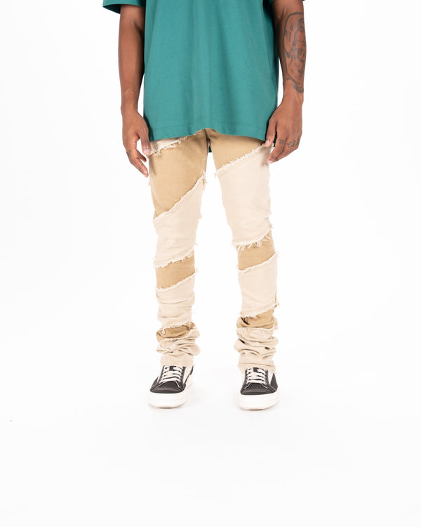 "EMBRACE THE JOURNEY" FLARE STACK DENIM